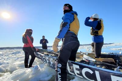 Canot à glace expérience – Initiation au canot à glace à Québec